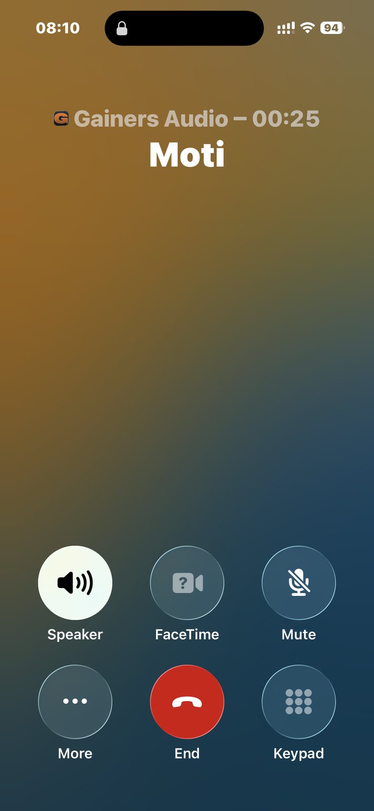 Gainers coach calling — a real call